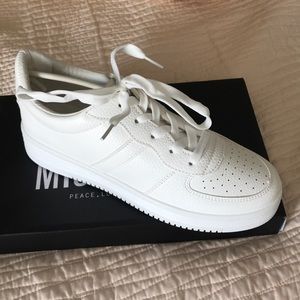 white sneakers